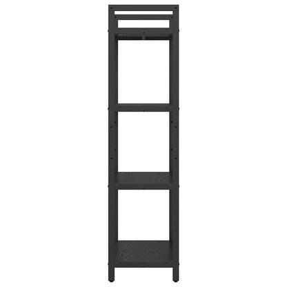 vidaXL Bücherregal Schwarz Eichen-Optik 56 x 34 x 133,5 cm