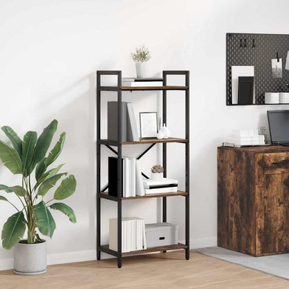 vidaXL Bücherregal Geräucherte Eiche 56 x 34 x 133,5 cm Holzwerkstoff