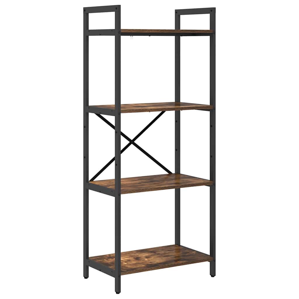 vidaXL Bücherregal Geräucherte Eiche 56 x 34 x 133,5 cm Holzwerkstoff