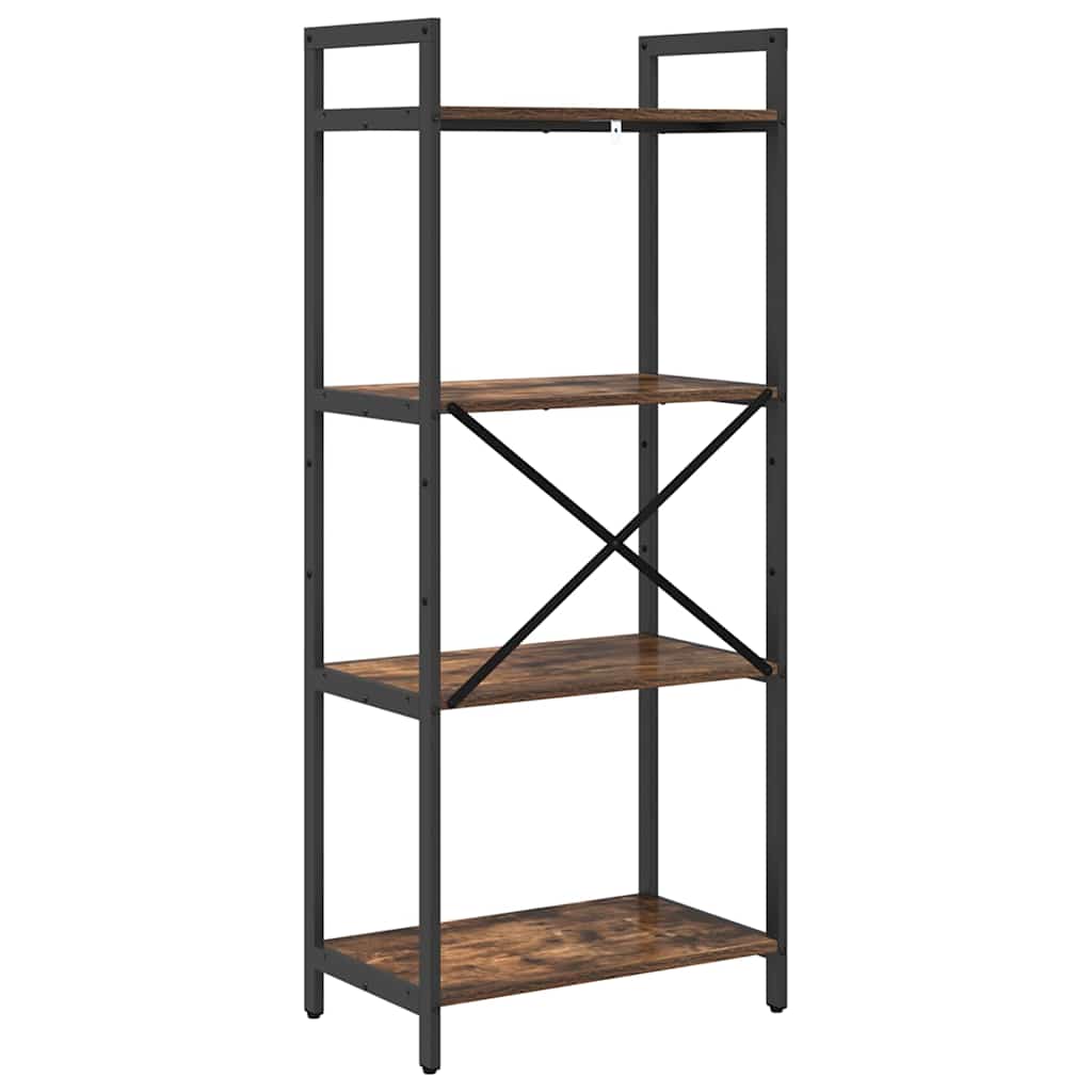 vidaXL Bücherregal Geräucherte Eiche 56 x 34 x 133,5 cm Holzwerkstoff