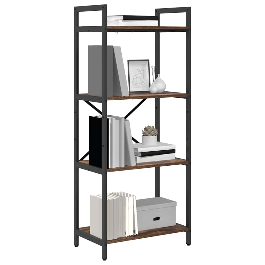 vidaXL Bücherregal Geräucherte Eiche 56 x 34 x 133,5 cm Holzwerkstoff
