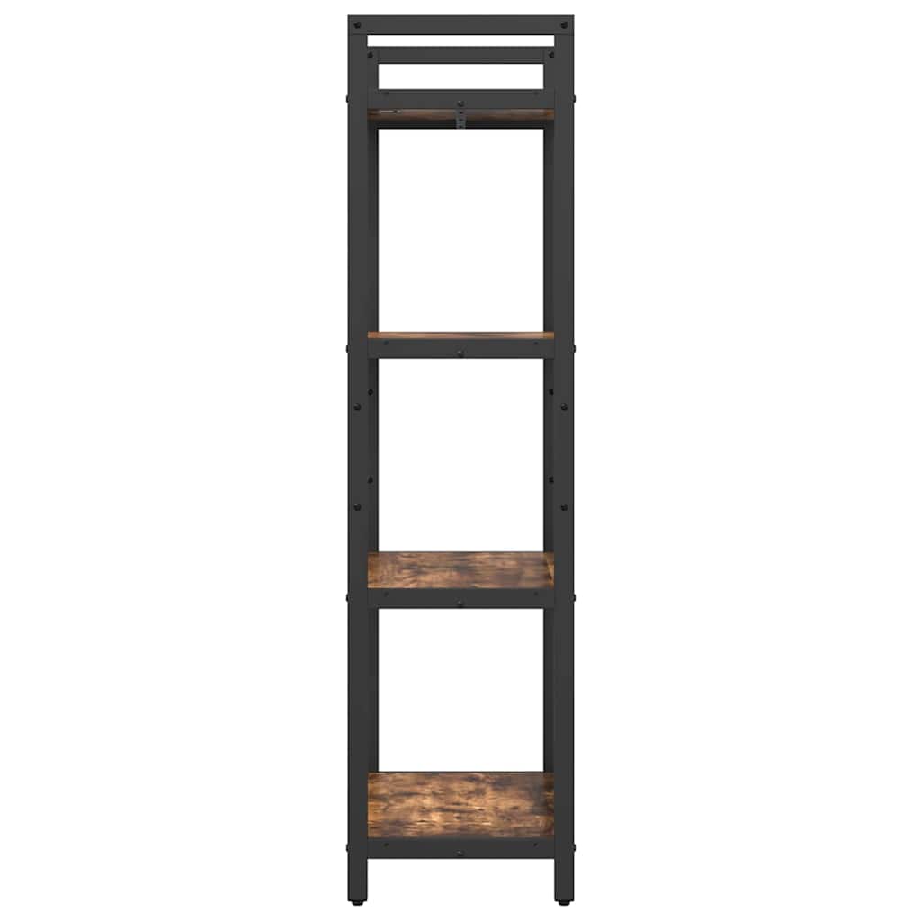 vidaXL Bücherregal Geräucherte Eiche 56 x 34 x 133,5 cm Holzwerkstoff