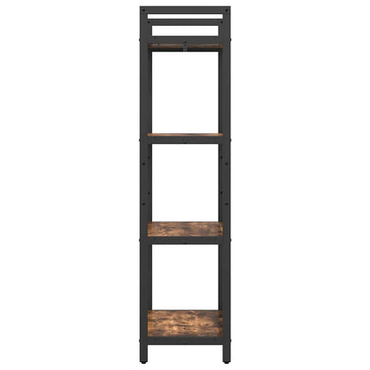 vidaXL Bücherregal Geräucherte Eiche 56 x 34 x 133,5 cm Holzwerkstoff