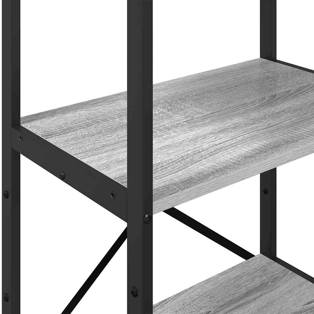 vidaXL Bücherregal Graues Sonoma 56 x 34 x 133,5 cm Holzwerkstoff