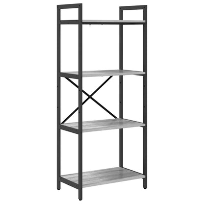 vidaXL Bücherregal Graues Sonoma 56 x 34 x 133,5 cm Holzwerkstoff