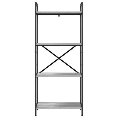 vidaXL Bücherregal Graues Sonoma 56 x 34 x 133,5 cm Holzwerkstoff