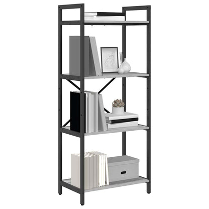 vidaXL Bücherregal Graues Sonoma 56 x 34 x 133,5 cm Holzwerkstoff