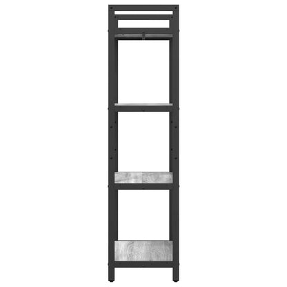 vidaXL Bücherregal Graues Sonoma 56 x 34 x 133,5 cm Holzwerkstoff