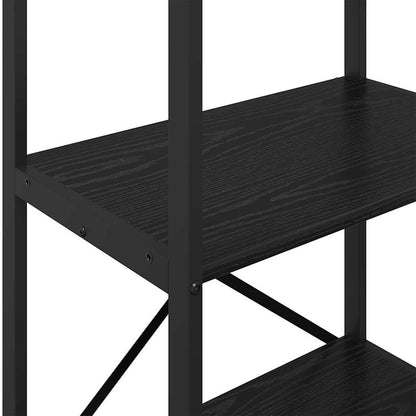 vidaXL Bücherregal Schwarz Eichen-Optik 56 x 34 x 96 cm Holzwerkstoff