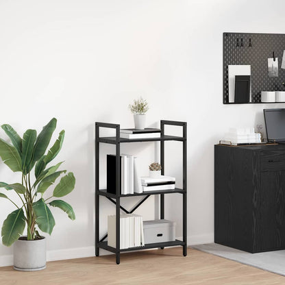 vidaXL Bücherregal Schwarz Eichen-Optik 56 x 34 x 96 cm Holzwerkstoff
