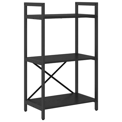 vidaXL Bücherregal Schwarz Eichen-Optik 56 x 34 x 96 cm Holzwerkstoff