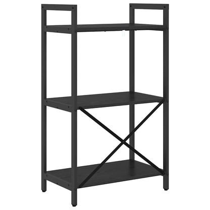 vidaXL Bücherregal Schwarz Eichen-Optik 56 x 34 x 96 cm Holzwerkstoff