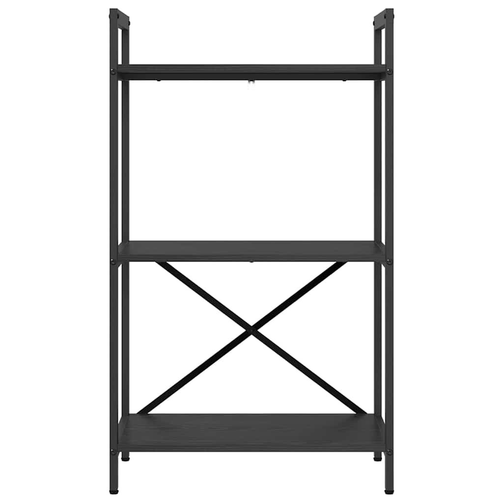 vidaXL Bücherregal Schwarz Eichen-Optik 56 x 34 x 96 cm Holzwerkstoff
