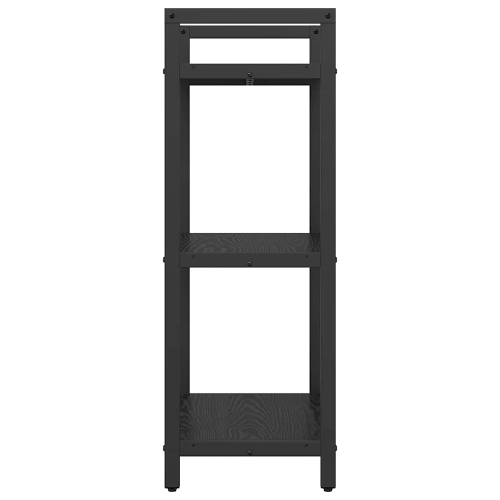 vidaXL Bücherregal Schwarz Eichen-Optik 56 x 34 x 96 cm Holzwerkstoff