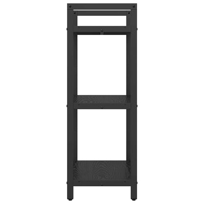 vidaXL Bücherregal Schwarz Eichen-Optik 56 x 34 x 96 cm Holzwerkstoff