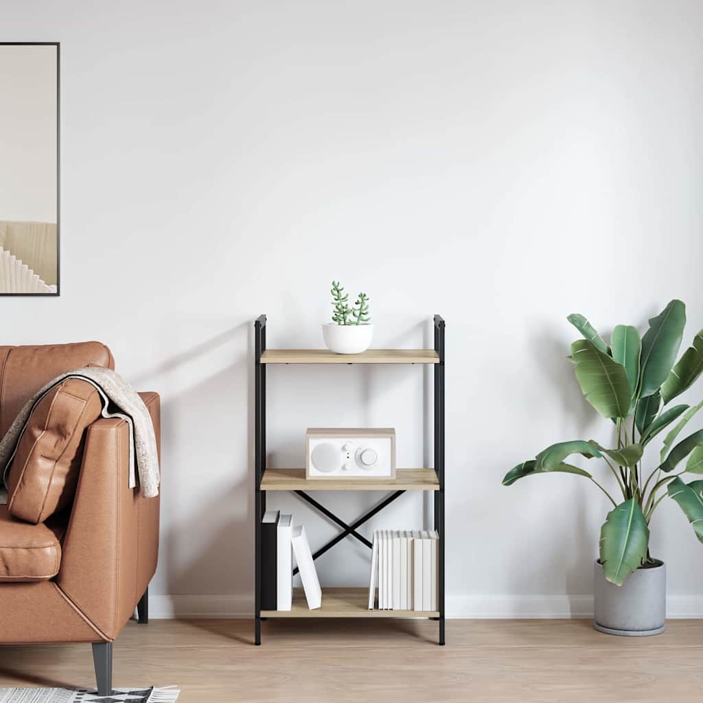 vidaXL Bücherregal Sonoma-Eiche 56 x 34 x 96 cm Holzwerkstoff