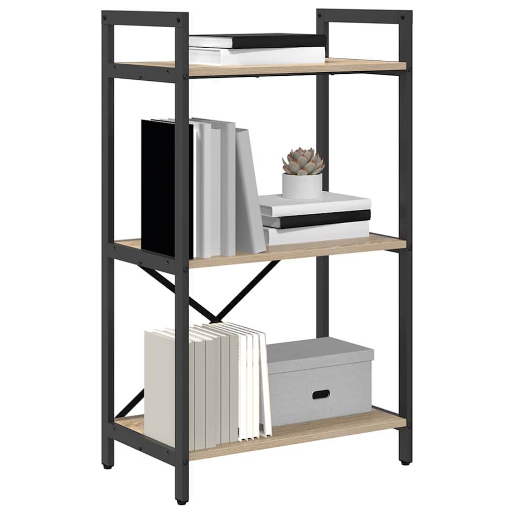 vidaXL Bücherregal Sonoma-Eiche 56 x 34 x 96 cm Holzwerkstoff