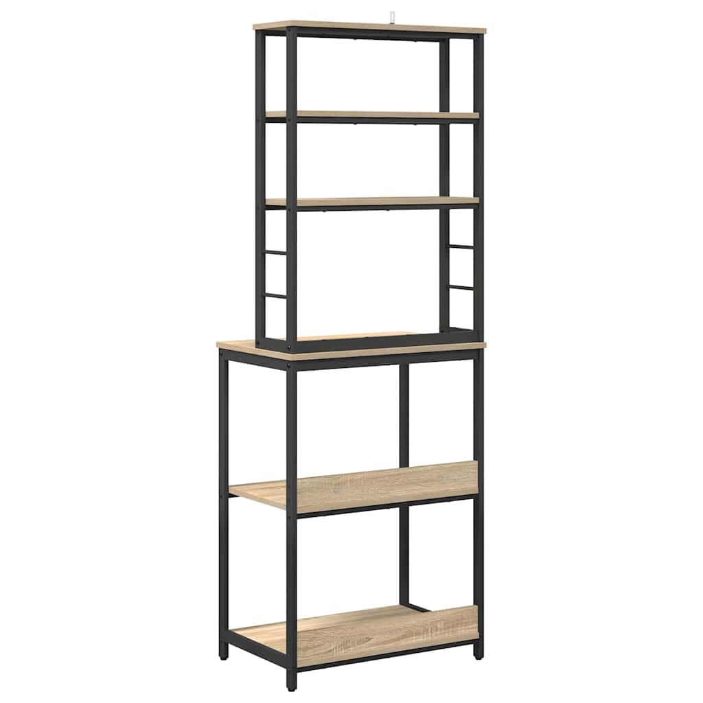 vidaXL Küchenregal Sonoma-Eiche 60 x 40 x 168 cm Holzwerkstoff