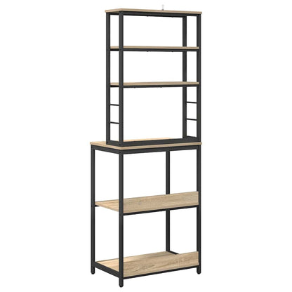 vidaXL Küchenregal Sonoma-Eiche 60 x 40 x 168 cm Holzwerkstoff