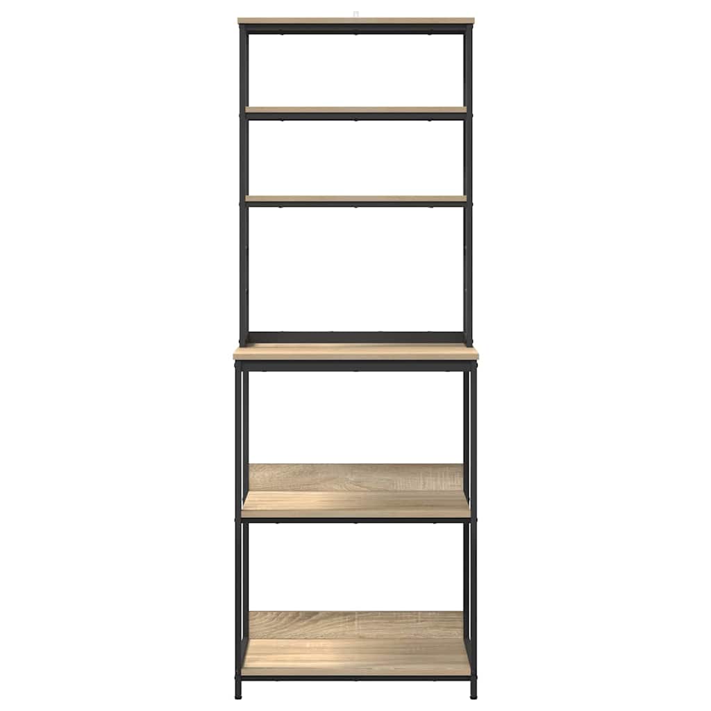 vidaXL Küchenregal Sonoma-Eiche 60 x 40 x 168 cm Holzwerkstoff