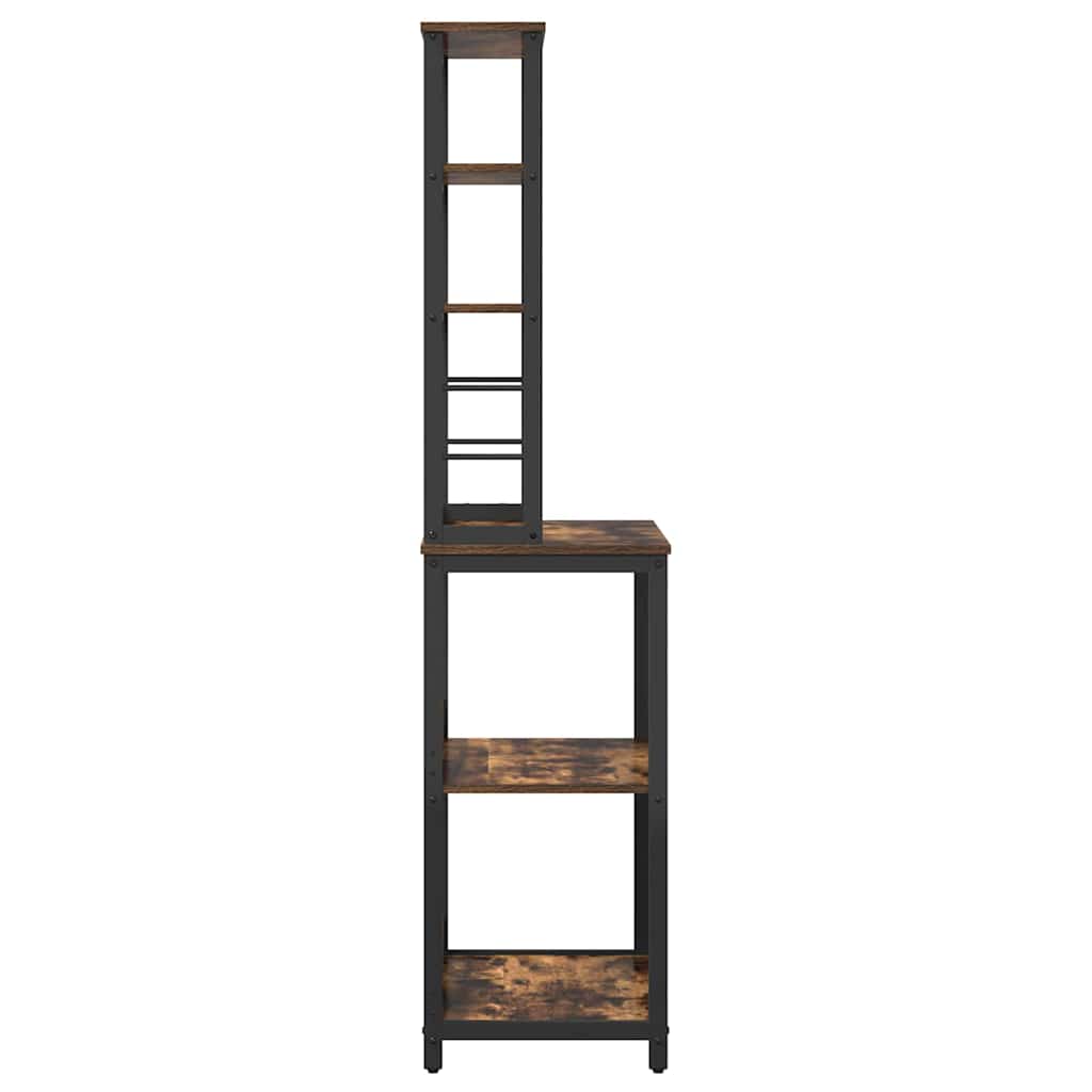 vidaXL Küchenregal Geräucherte Eiche 60 x 40 x 168 cm Holzwerkstoff