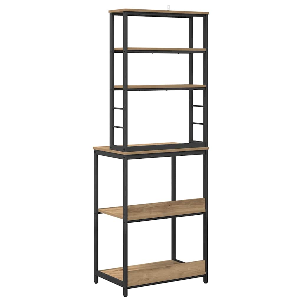 vidaXL Küchenregal Artisan-Eiche 60 x 40 x 168 cm Holzwerkstoff
