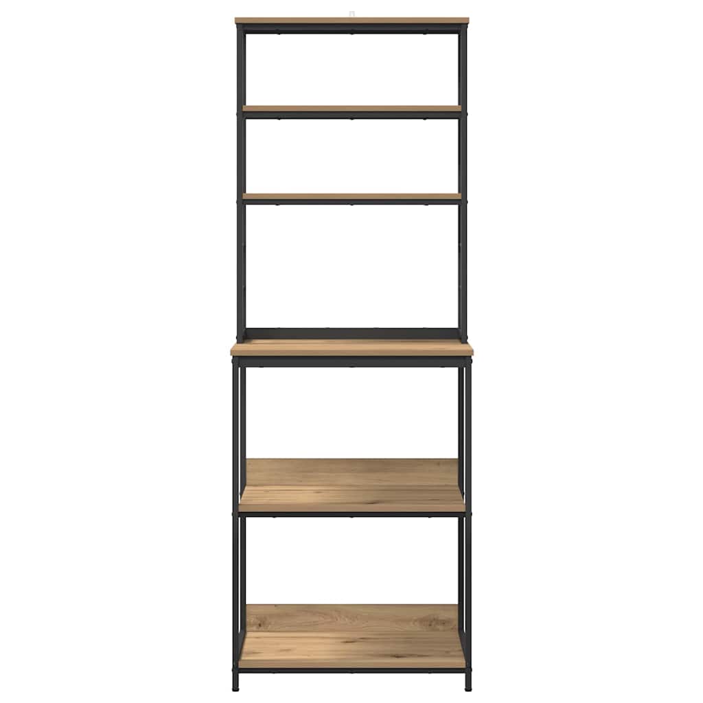 vidaXL Küchenregal Artisan-Eiche 60 x 40 x 168 cm Holzwerkstoff