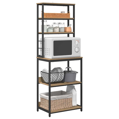 vidaXL Küchenregal Artisan-Eiche 60 x 40 x 168 cm Holzwerkstoff