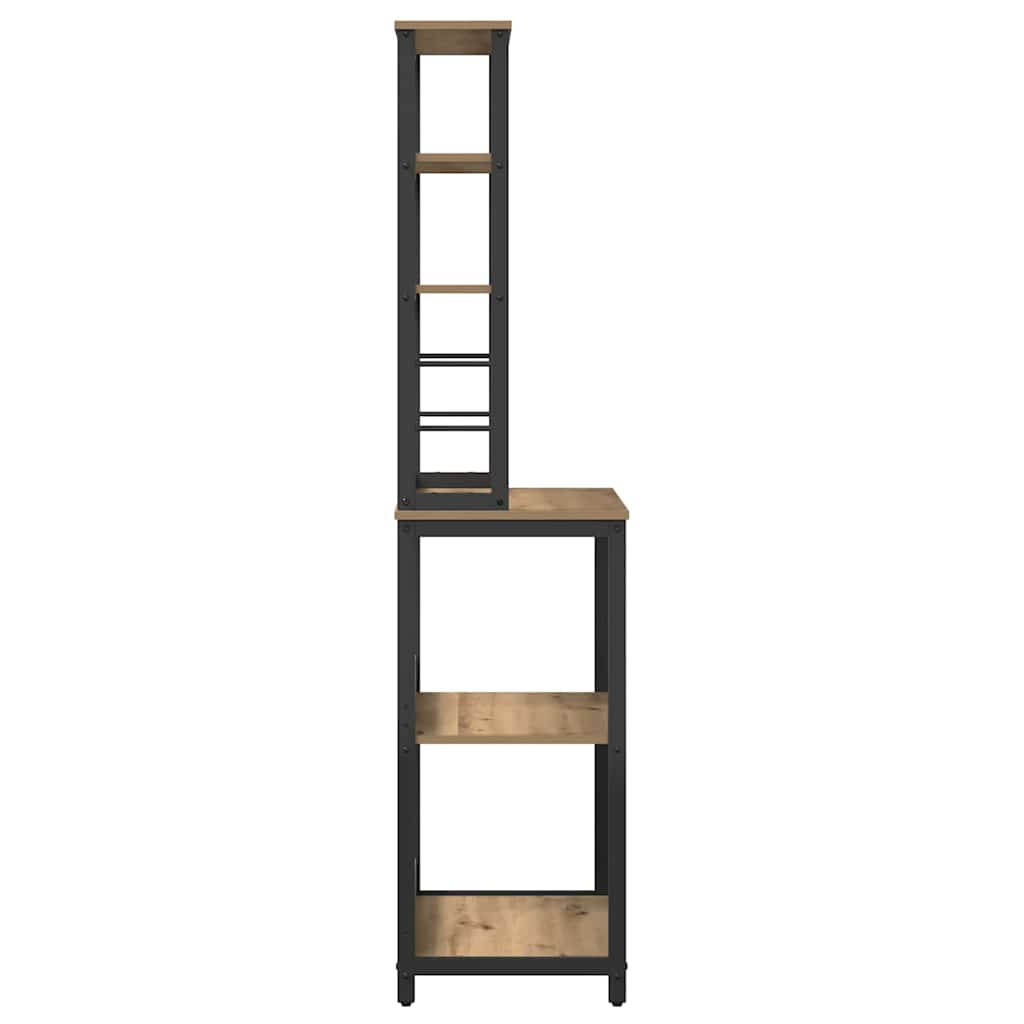 vidaXL Küchenregal Artisan-Eiche 60 x 40 x 168 cm Holzwerkstoff