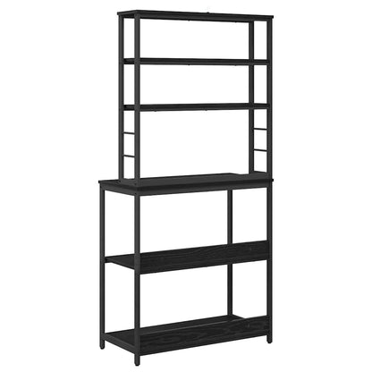 vidaXL Küchenregal Schwarz Eichen-Optik 80 x 40 x 168 cm Holzwerkstoff