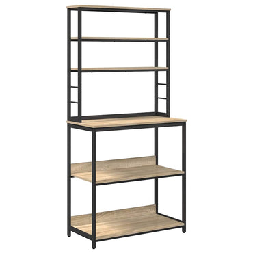vidaXL Küchenregal Sonoma-Eiche 80 x 40 x 168 cm Holzwerkstoff