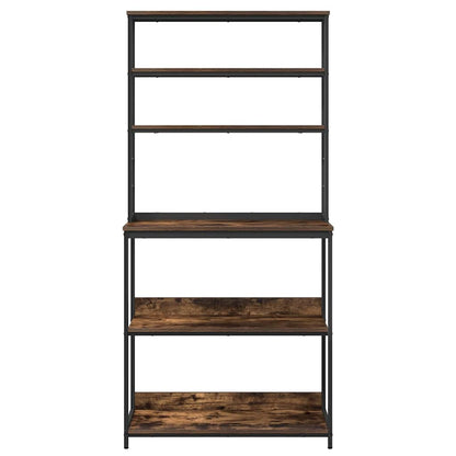vidaXL Küchenregal Geräucherte Eiche 80 x 40 x 168 cm Holzwerkstoff