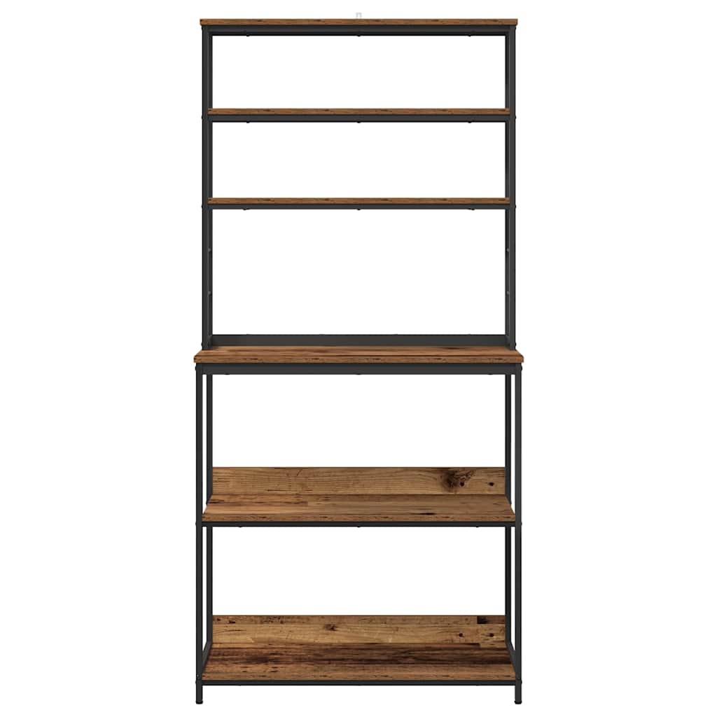 vidaXL Küchenregal Altholz 80 x 40 x 168 cm Holzwerkstoff