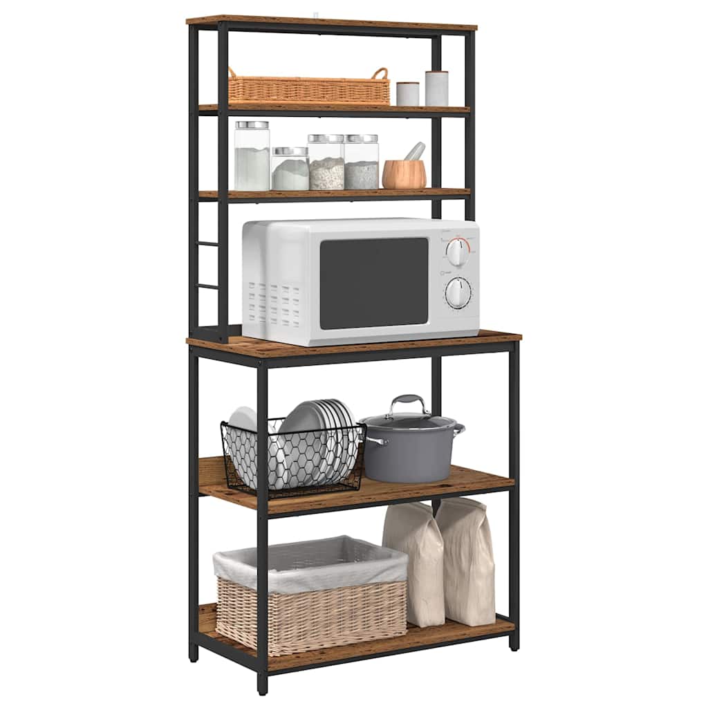 vidaXL Küchenregal Altholz 80 x 40 x 168 cm Holzwerkstoff