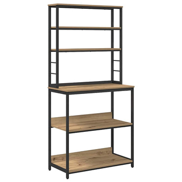 vidaXL Étagère de cuisine chêne artisan 80 x 40 x 168 cm bois d'ingénierie