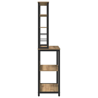 vidaXL Étagère de cuisine chêne artisan 80 x 40 x 168 cm bois d'ingénierie