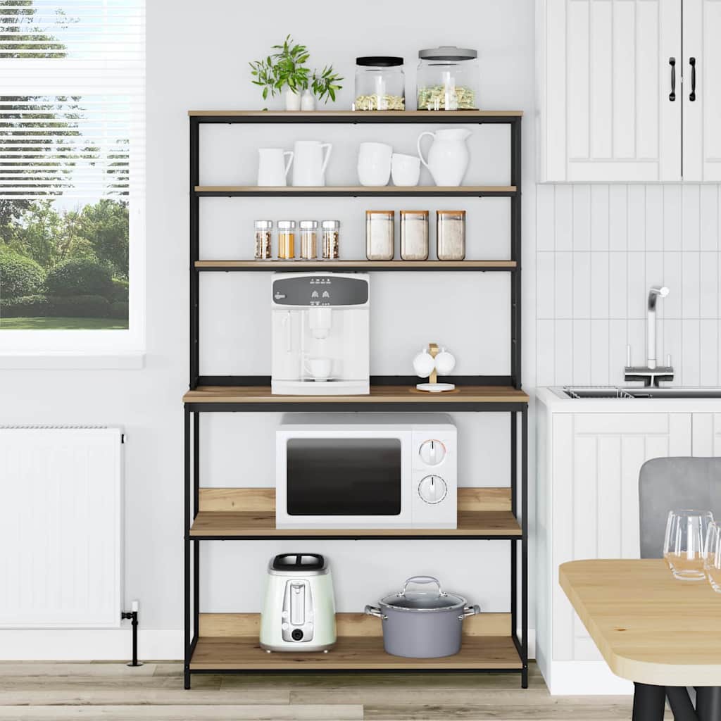 vidaXL Küchenregal Artisan-Eiche 100 x 40 x 168 cm Holzwerkstoff