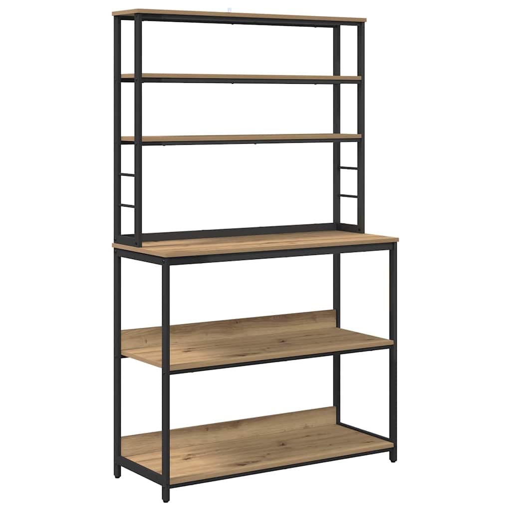 vidaXL Küchenregal Artisan-Eiche 100 x 40 x 168 cm Holzwerkstoff
