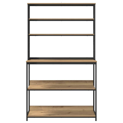 vidaXL Küchenregal Artisan-Eiche 100 x 40 x 168 cm Holzwerkstoff