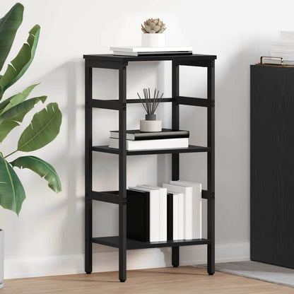 vidaXL Étagère à livres Noir aspect chêne 40 x 29,5 x 81 cm