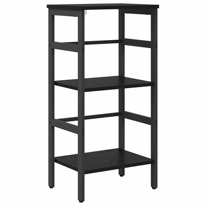 vidaXL Étagère à livres Noir aspect chêne 40 x 29,5 x 81 cm