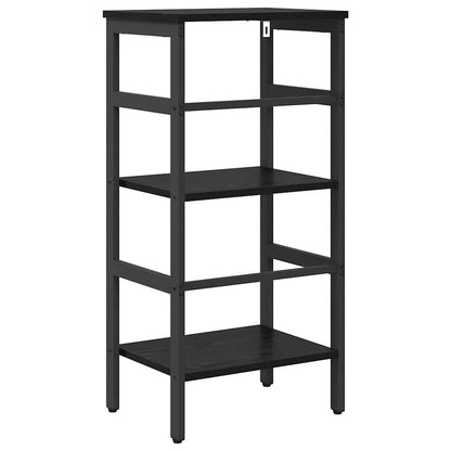 vidaXL Étagère à livres Noir aspect chêne 40 x 29,5 x 81 cm