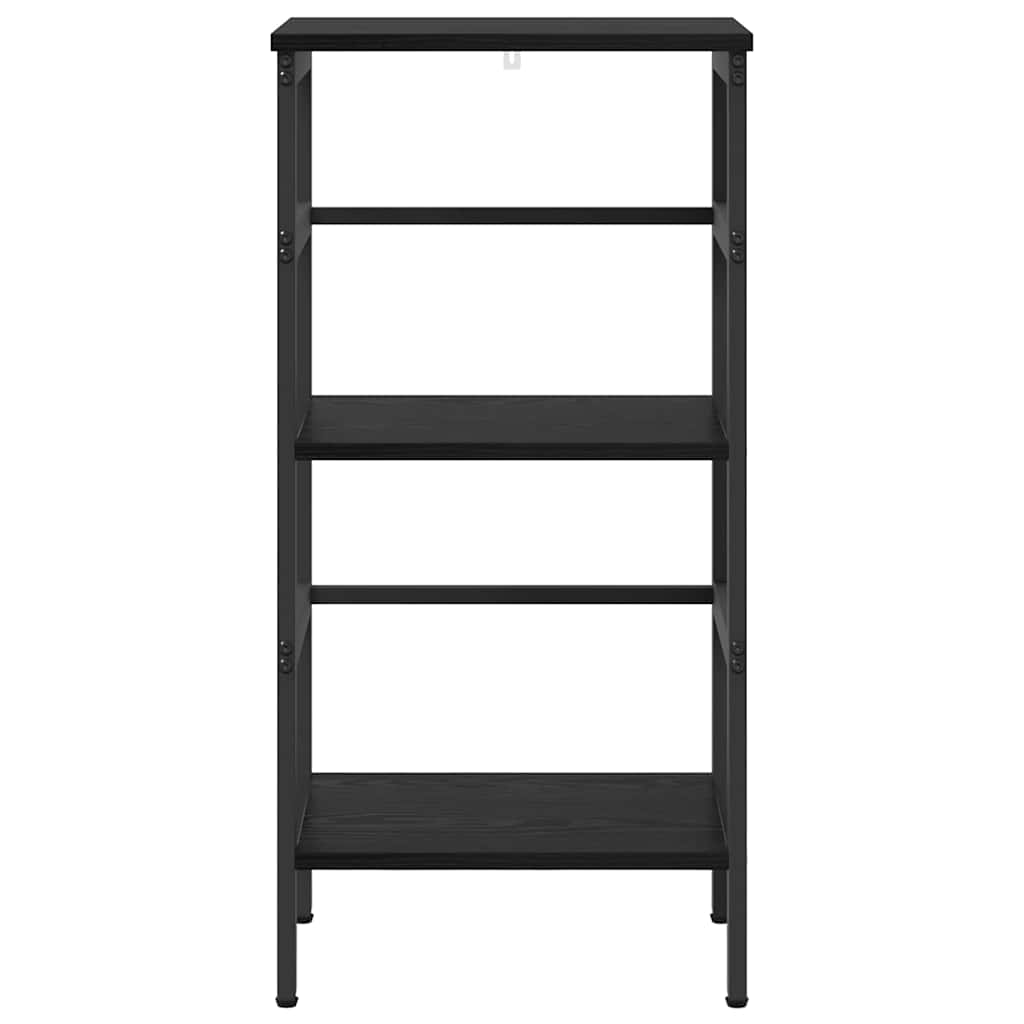 vidaXL Étagère à livres Noir aspect chêne 40 x 29,5 x 81 cm