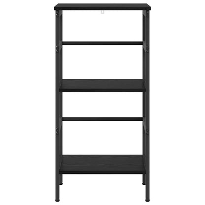 vidaXL Étagère à livres Noir aspect chêne 40 x 29,5 x 81 cm