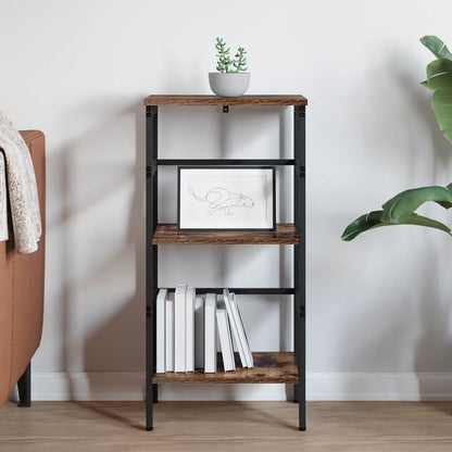 vidaXL Bibliothèque Chêne fumé 40 x 29,5 x 81 cm Bois d'ingénierie