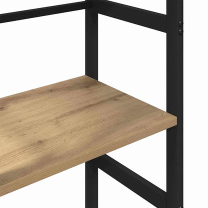 vidaXL Bibliothèque Chêne artisan 40 x 29,5 x 81 cm Bois d'ingénierie