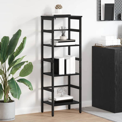 vidaXL Bibliothèque Noir aspect chêne 40 x 29,5 x 115 cm