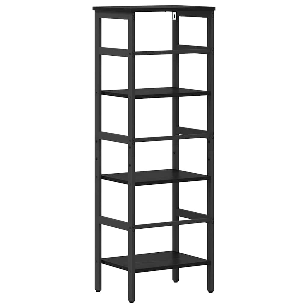 vidaXL Bibliothèque Noir aspect chêne 40 x 29,5 x 115 cm