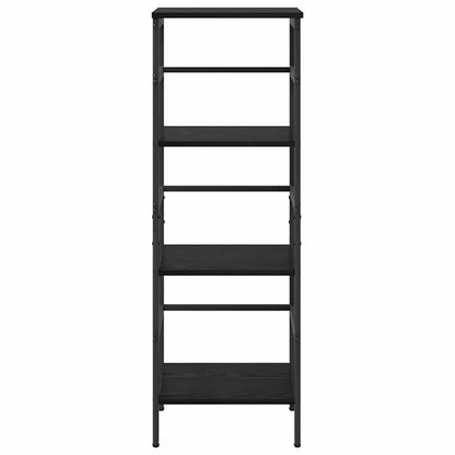 vidaXL Bibliothèque Noir aspect chêne 40 x 29,5 x 115 cm