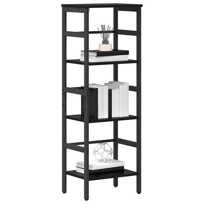 vidaXL Bibliothèque Noir aspect chêne 40 x 29,5 x 115 cm